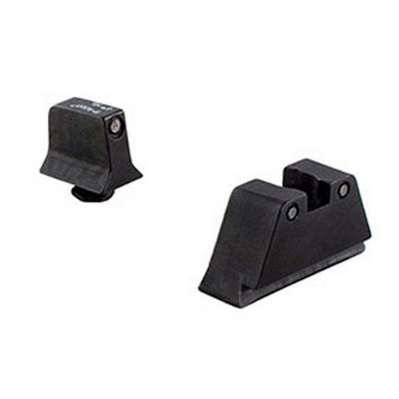 Trijicon | Suppressor Height Black/Black w/Green Lamps | Night Sights | For Glock 17 /19 / 26 / 27 / 33 / 34 | GL201-C-600661