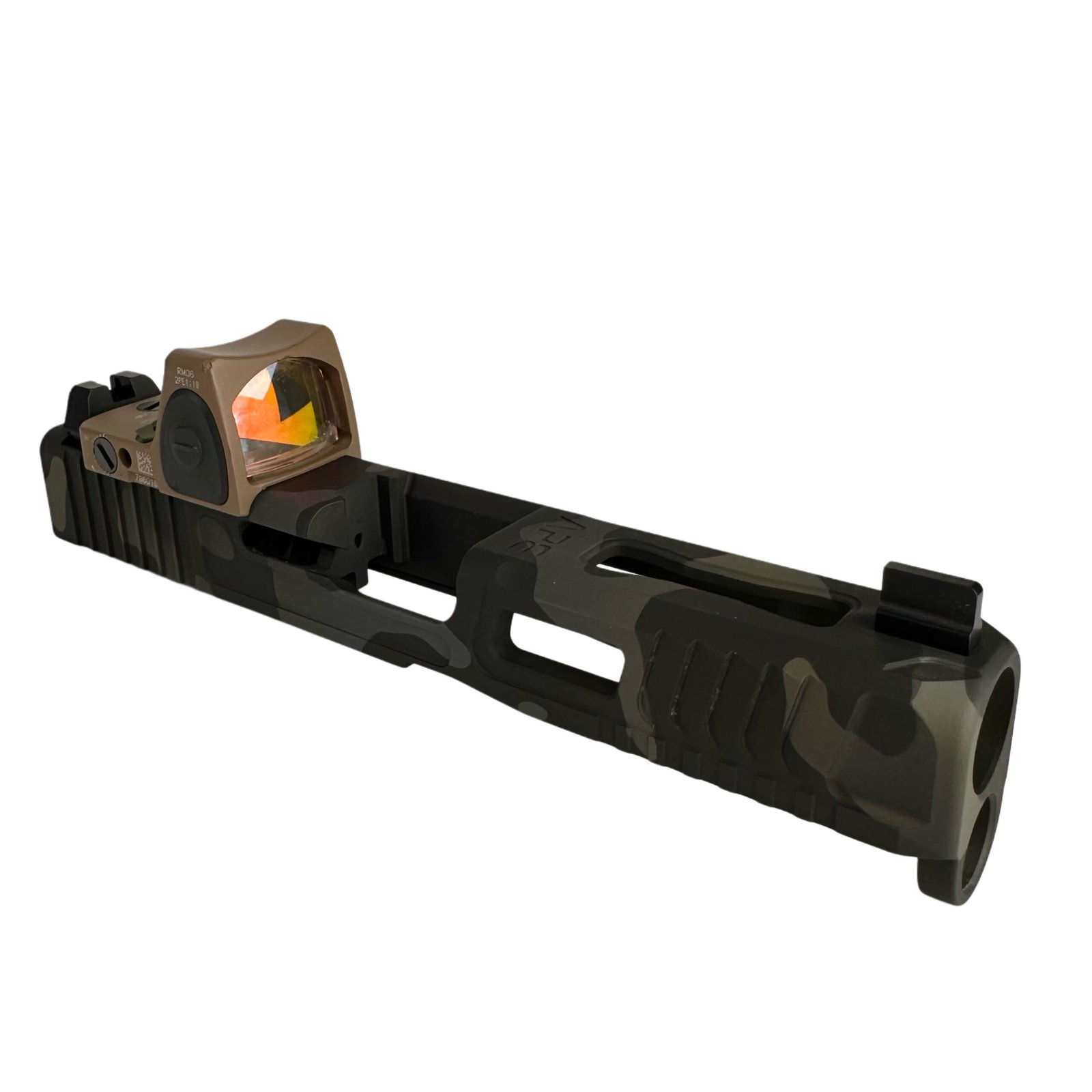 APE RMR G-SLIDE - CUSTOM GLOCK SLIDE G19 - 45 - 19X GEN 5 MULTICAM BLACK CAMO V2